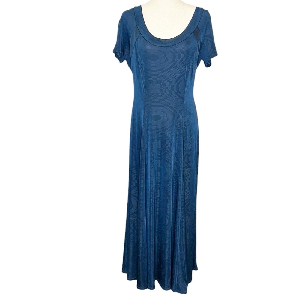 Joseph‎ Ribkoff Creations Navy Blue Maxi Dress Women's 14